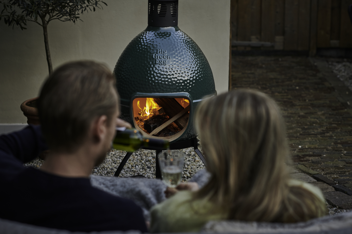 Big Green Egg Chiminea